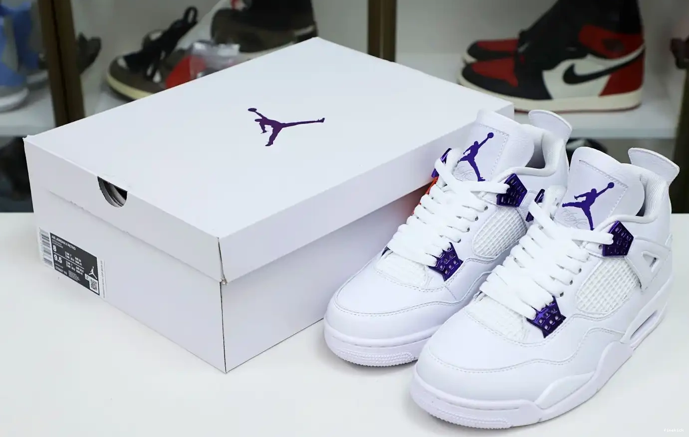 JORDAN METALLIC PURPLE 4 AIR 0615